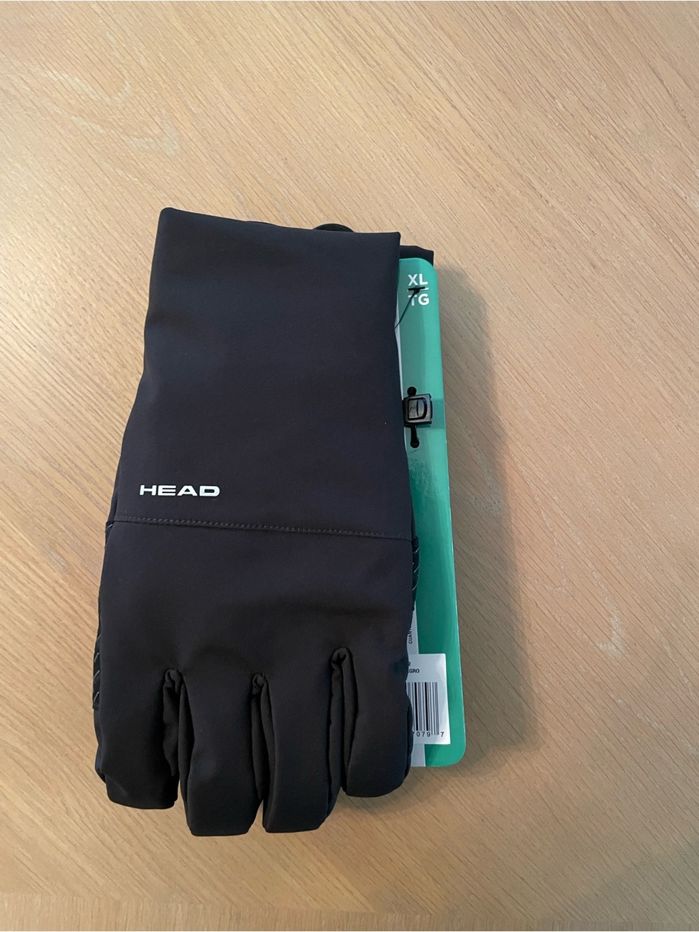 Head Men's Black Winter Gloves with Logo XL